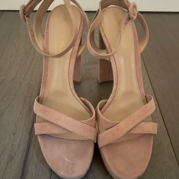Gianvito Rossi Suede Platform Heels Size 39 - Picture 1 of 10